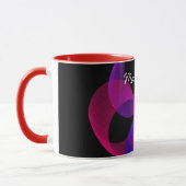 Tasse der farbigen Fusion Geometric Math Art (Links)