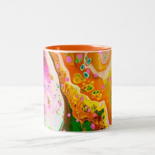 Tasse der farbigen Lackierwerkstatt für flüssige A (Mittel)