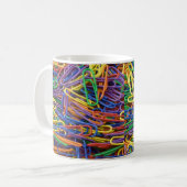 Tasse der farbigen Paperclips (Vorderseite Links)