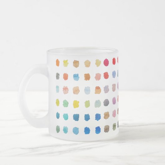 Tasse der farbigen Punkte - Pastellpunkte (Links)