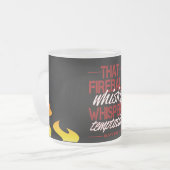 Tasse der Feuerball-Versuchung (Vorderseite Links)