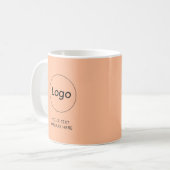 Tasse der Firmenlogos von Peach Business Company (Vorderseite Links)