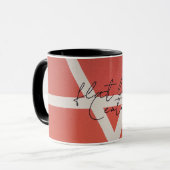 Tasse der flachen Bodenmitte (Vorderseite Links)