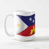 Tasse der Flagge Acadiana (Links)