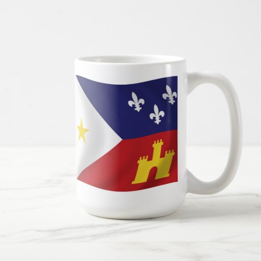 Tasse der Flagge Acadiana (Rechts)