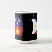 Tasse der Flagge Acadiana (Mittel)