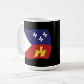 Tasse der Flagge Acadiana (Vorderseite Links)