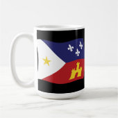 Tasse der Flagge Acadiana (Links)