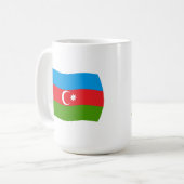 Tasse der Flagge Aserbaidschans (Vorderseite Links)