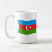 Tasse der Flagge Aserbaidschans (Links)