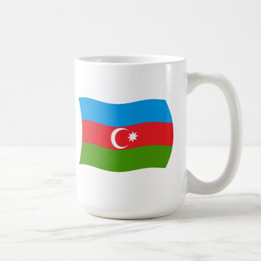 Tasse der Flagge Aserbaidschans (Rechts)