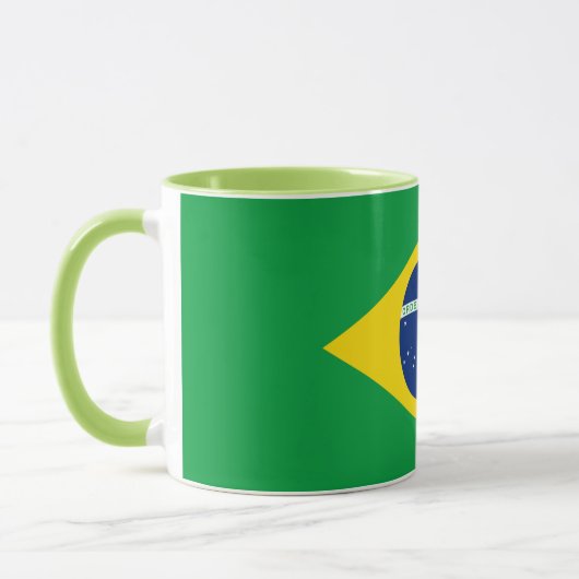 Tasse der Flagge Brasiliens (Links)