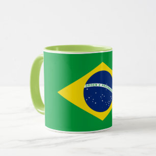 Tasse der Flagge Brasiliens