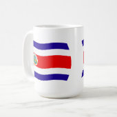 Tasse der Flagge Costa Ricas (Vorderseite Links)