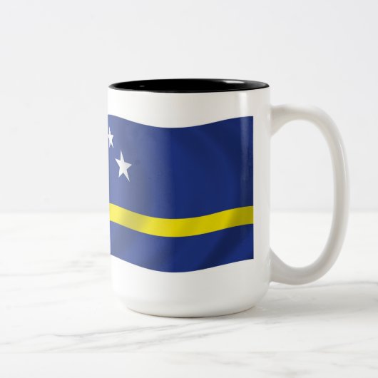 Tasse der Flagge Curacao (Rechts)