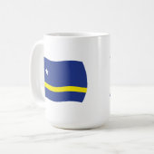 Tasse der Flagge Curacao (Vorderseite Links)