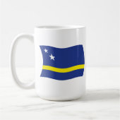 Tasse der Flagge Curacao (Links)