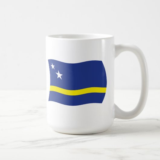 Tasse der Flagge Curacao (Rechts)