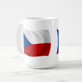 Tasse der Flagge der Tschechischen Republik (Vorderseite Links)