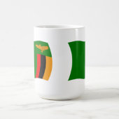 Tasse der Flagge Sambias (Mittel)