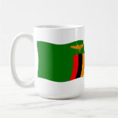Tasse der Flagge Sambias (Links)
