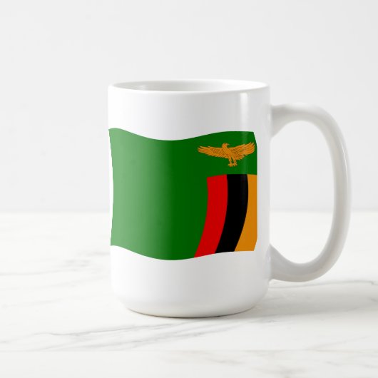 Tasse der Flagge Sambias (Rechts)