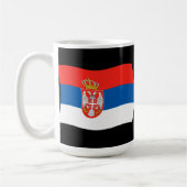 Tasse der Flagge Serbiens (Links)