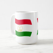 Tasse der Flagge Tadschikistans (Vorderseite Links)
