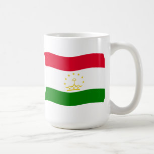 Tasse der Flagge Tadschikistans