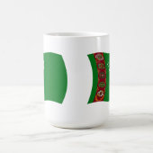Tasse der Flagge Turkmenistans (Mittel)