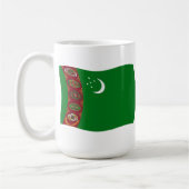 Tasse der Flagge Turkmenistans (Links)