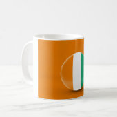 Tasse der Flagge von Côte d'Ivoire (Vorderseite Links)