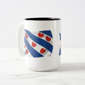 Tasse der Flagge von Frisien (Vorderseite Links)