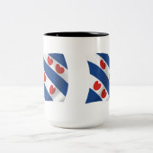 Tasse der Flagge von Frisien (Mittel)