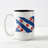 Tasse der Flagge von Frisien (Links)