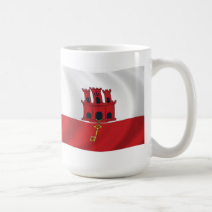 Tasse der Flagge von Gibraltar
