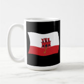 Tasse der Flagge von Gibraltar (Links)