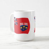 Tasse der Flagge von Ontario (Vorderseite Links)