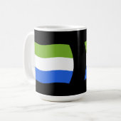 Tasse der Flagge von Sierra Leone (Vorderseite Links)