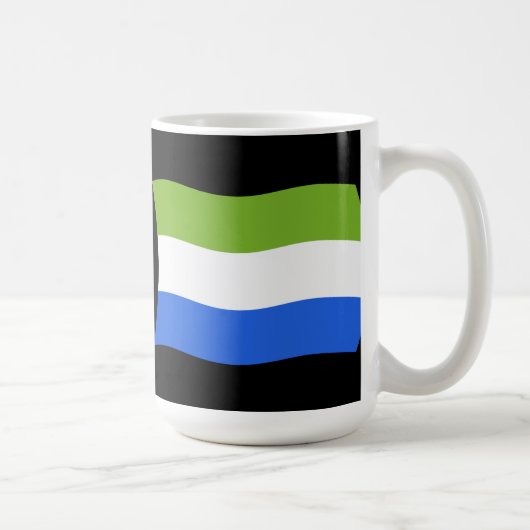 Tasse der Flagge von Sierra Leone (Rechts)