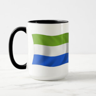 Tasse der Flagge von Sierra Leone
