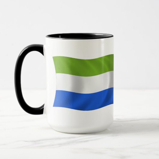 Tasse der Flagge von Sierra Leone (Links)