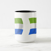 Tasse der Flagge von Sierra Leone (Zentrum)