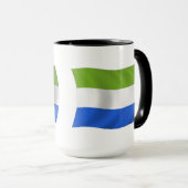 Tasse der Flagge von Sierra Leone (VorderseiteRechts)