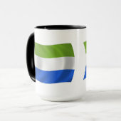Tasse der Flagge von Sierra Leone (Vorderseite Links)