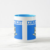 Tasse der Flaggen des Connecticut-Staates (Zentrum)