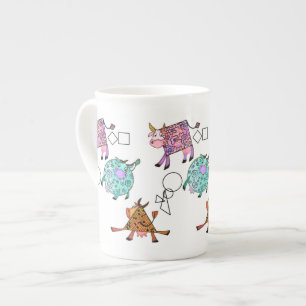 Tasse der fliegenden Kühe