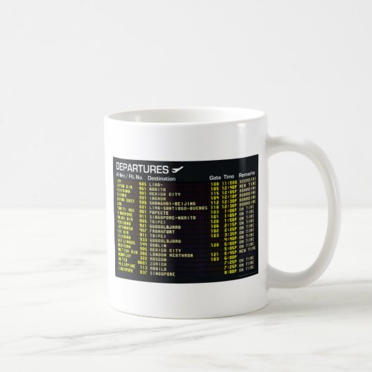Tasse der Flughafenabfahrten (Rechts)