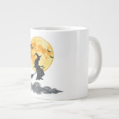 Tasse der Flying-Hexe-Silhouette (Vorderseite Rechts)