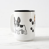 Tasse der französischen Bulldogge (Vorderseite Links)